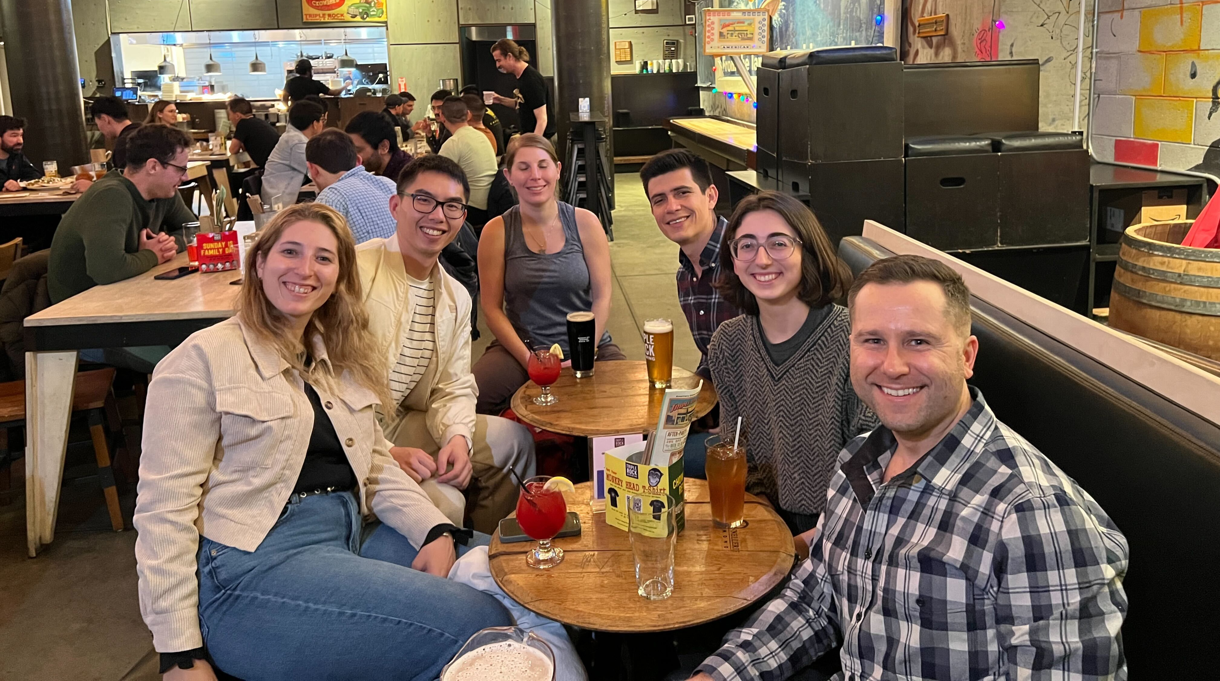 A photo of our Team having a meeting